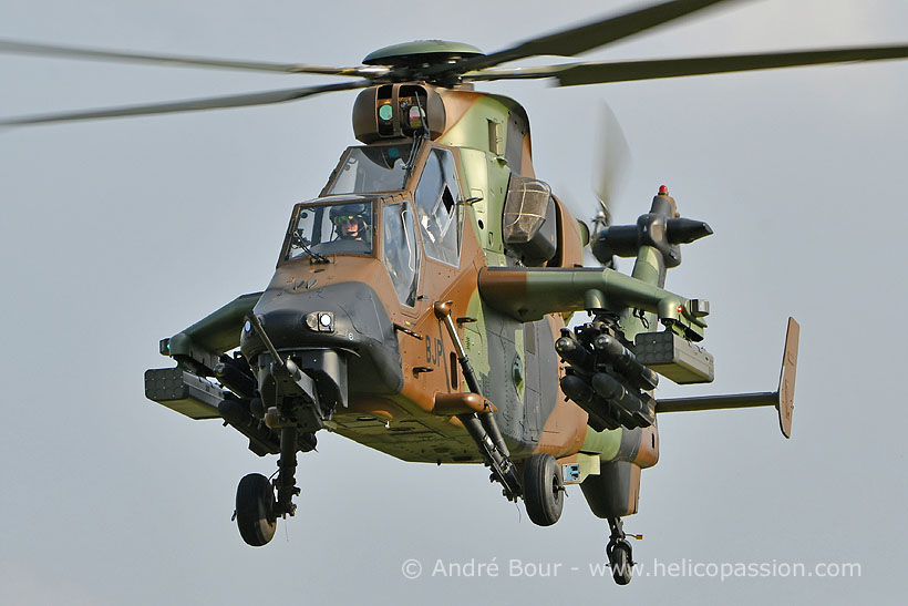 French Army EC665 Tiger HAD attack helicopter