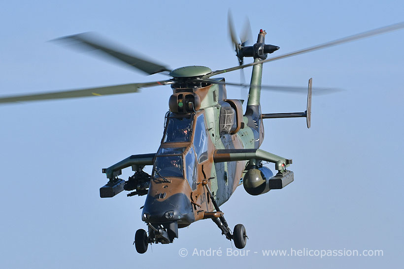 French Army EC665 Tiger HAD attack helicopter