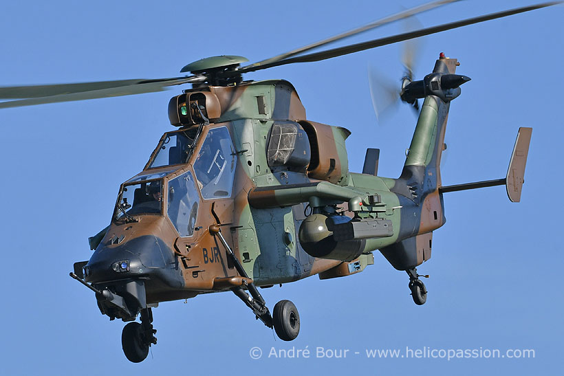 French Army EC665 Tiger HAD attack helicopter