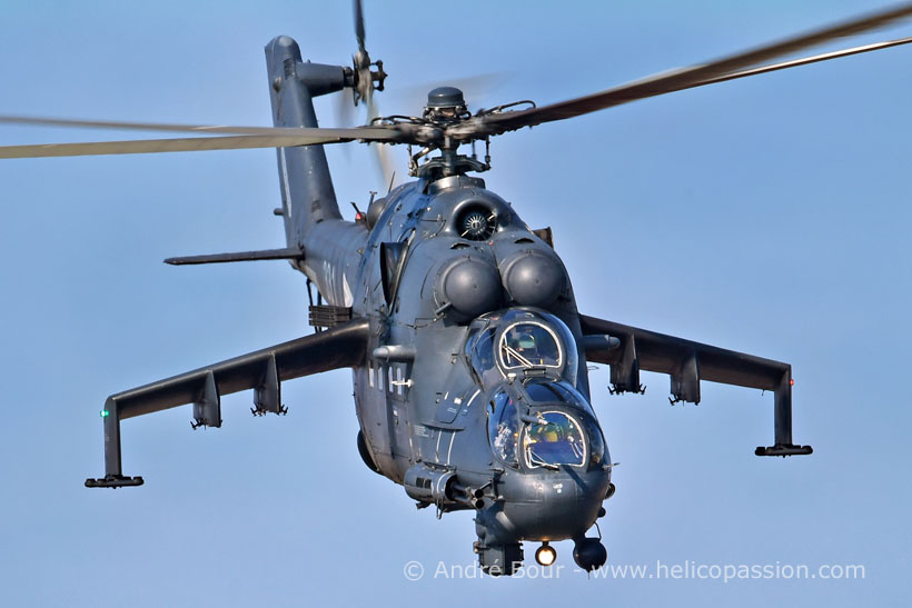 Hungarian Army MI24 Hind F helicopter