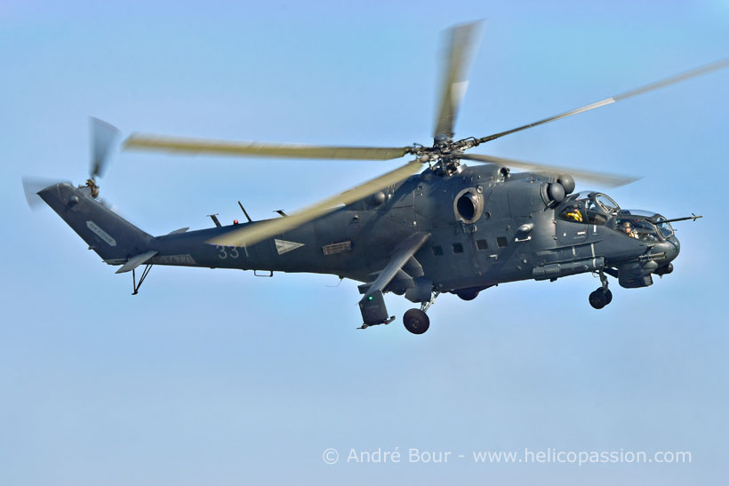 Hungarian Army MI24 Hind F helicopter