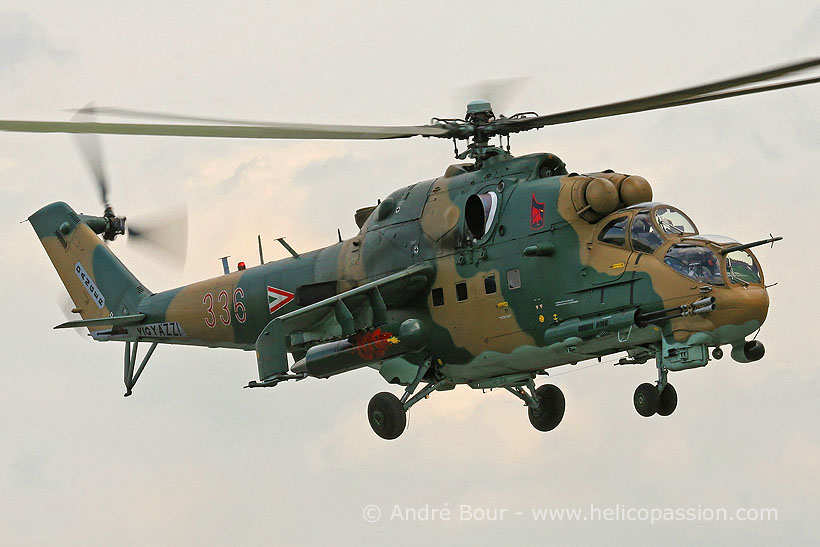 Hungarian Army MI24 Hind F helicopter