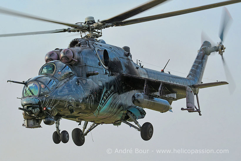 Czech MI24 Hind helicopter