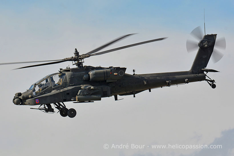 US Army AH64 Apache helicopter