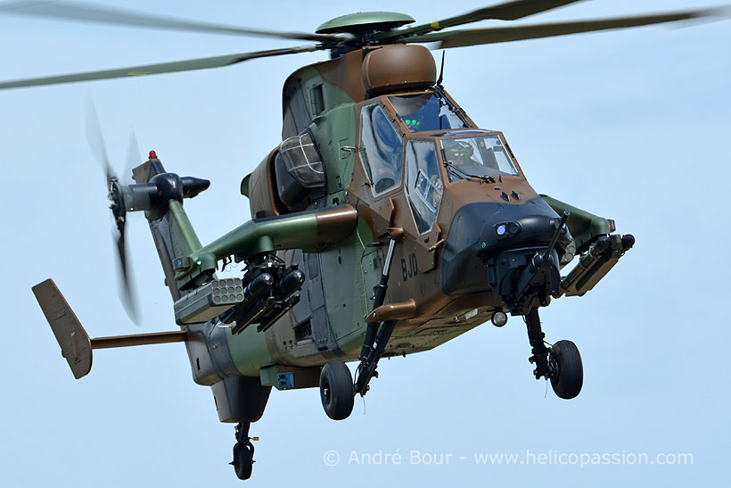 French Army EC665 Tiger HAD attack helicopter