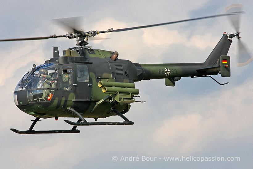 German Army BO105 helicopter