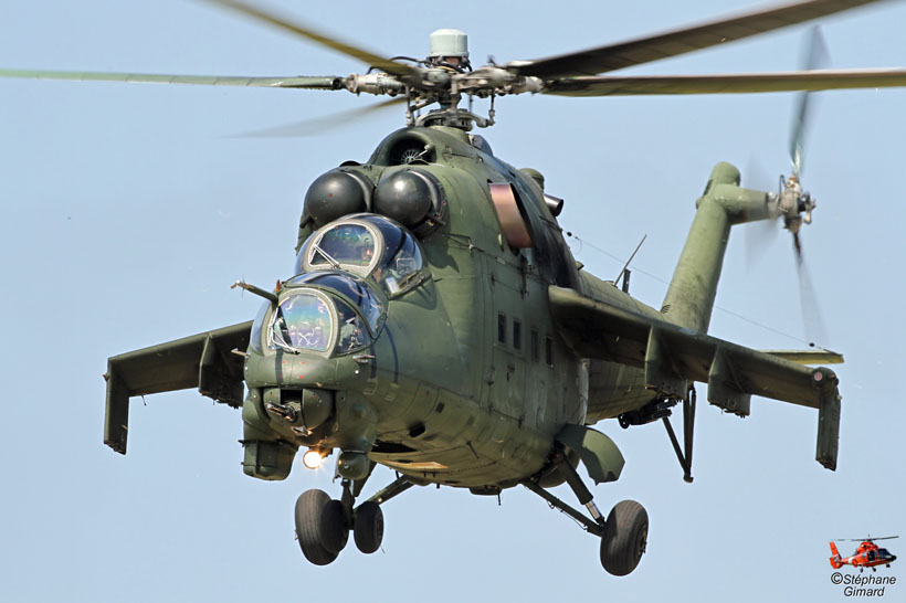 Polish Army MI24 Hind helicopter