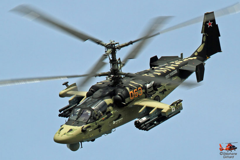 Russian Army KA52 Alligator helicopter