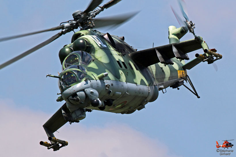 Czech MI24 Hind helicopter