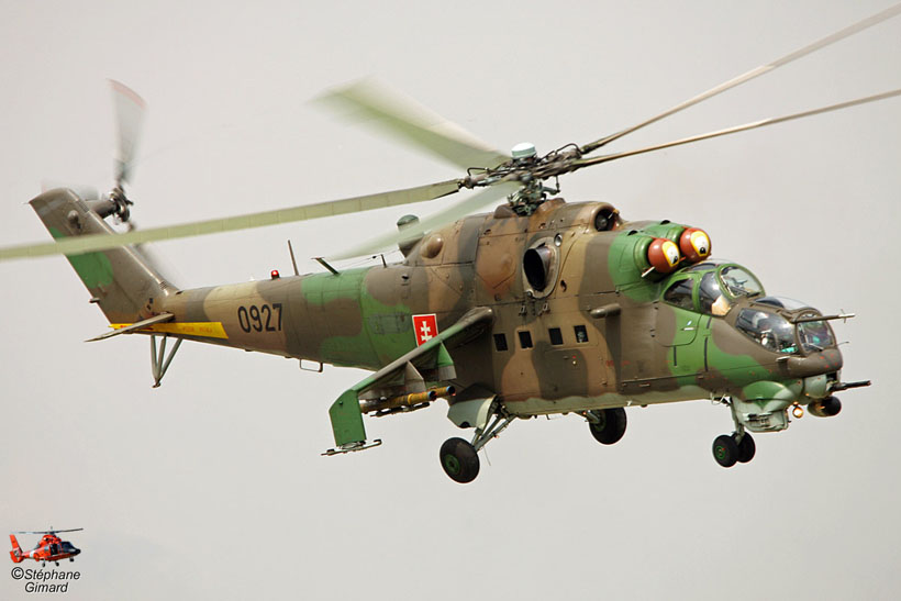 Slovak Army MI24 helicopter