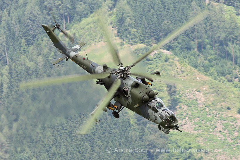 Czech MI24 Hind helicopter