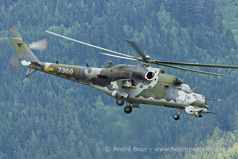 Czech MI24 Hind helicopter