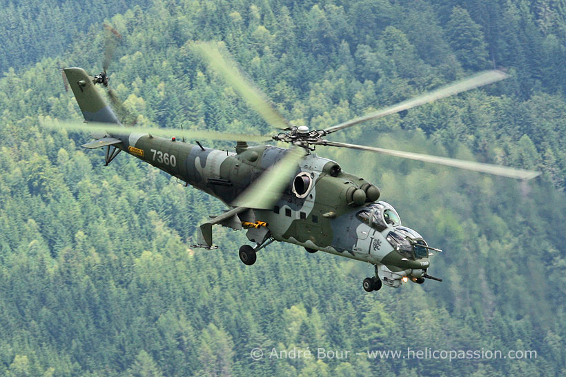 Czech MI24 Hind helicopter