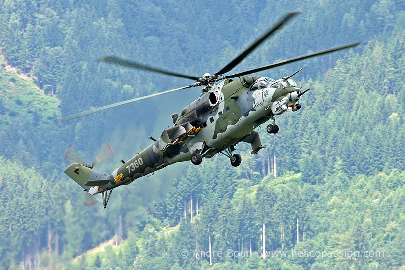 Czech MI24 Hind helicopter