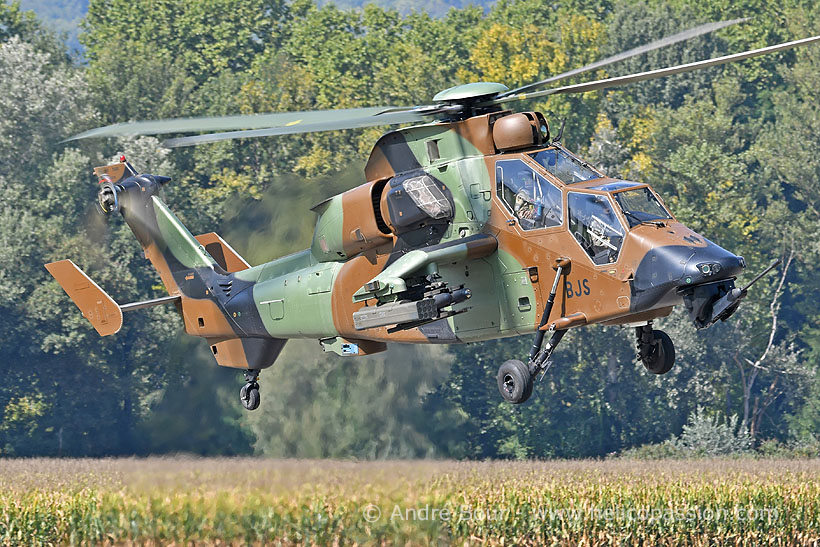 French Army EC665 Tiger HAD attack helicopter