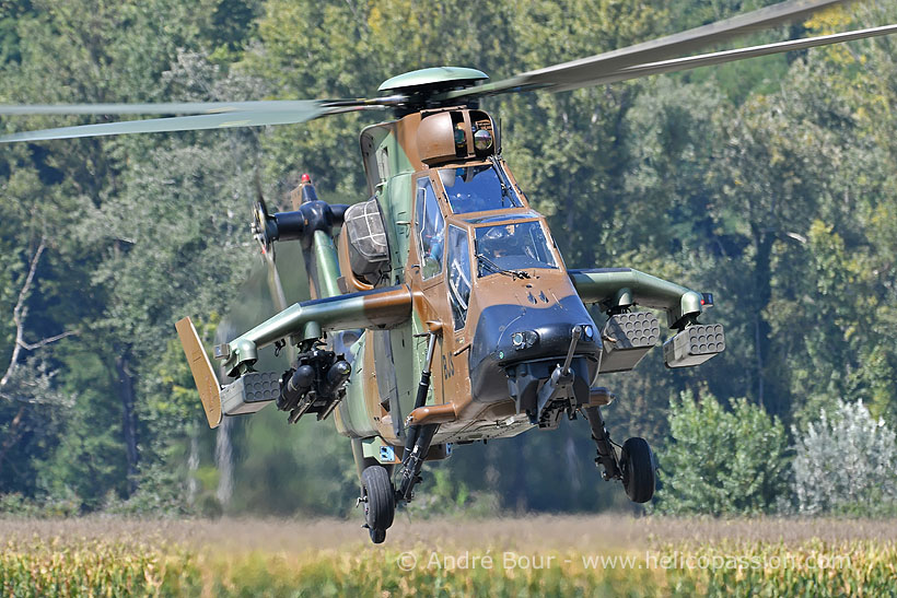 French Army EC665 Tiger HAD attack helicopter