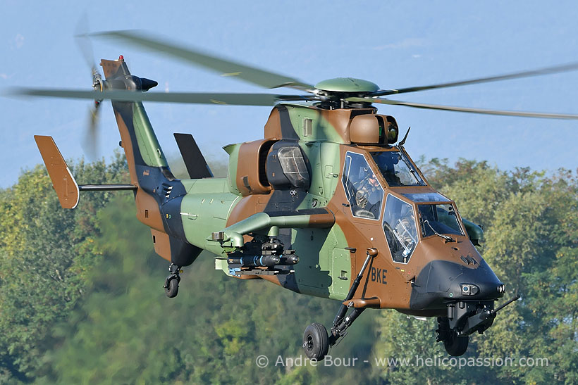 French Army EC665 Tiger HAD attack helicopter