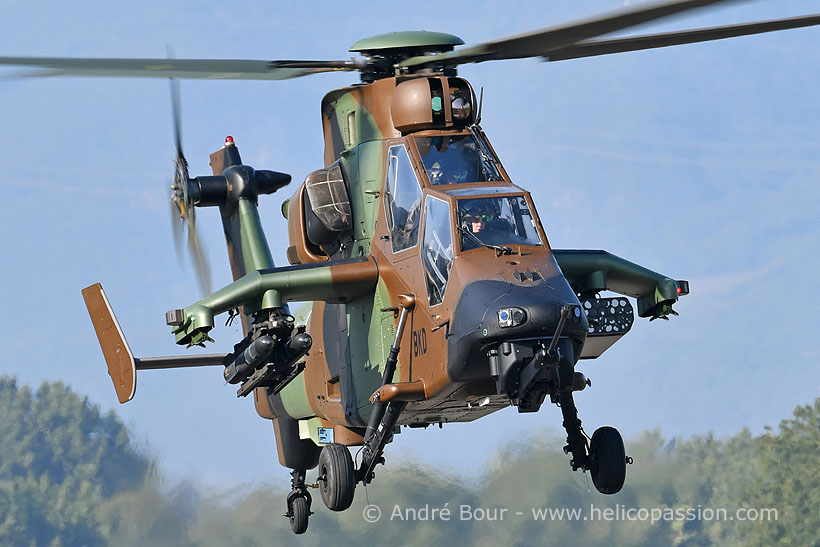 French Army EC665 Tiger HAD attack helicopter