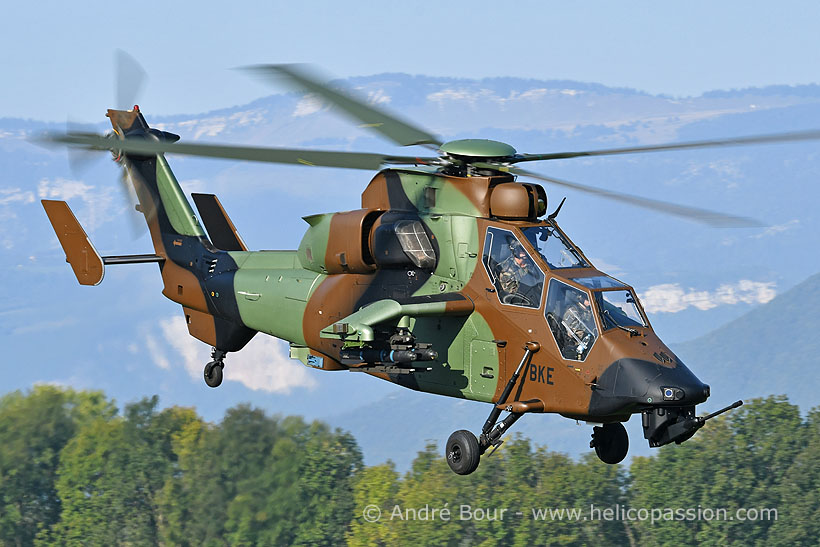 French Army EC665 Tiger HAD attack helicopter