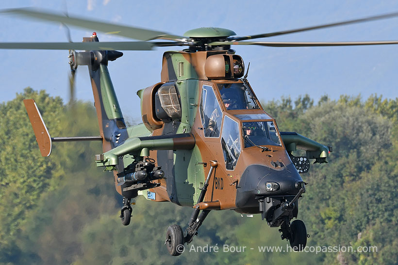 French Army EC665 Tiger HAD attack helicopter