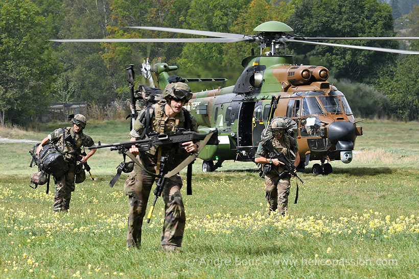 French Army AS532 Cougar helicopter