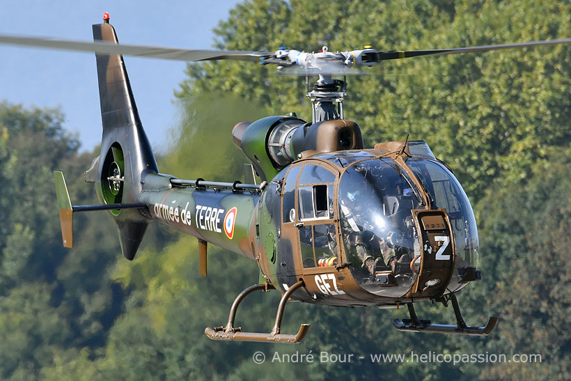 French Army SA342 Gazelle helicopter