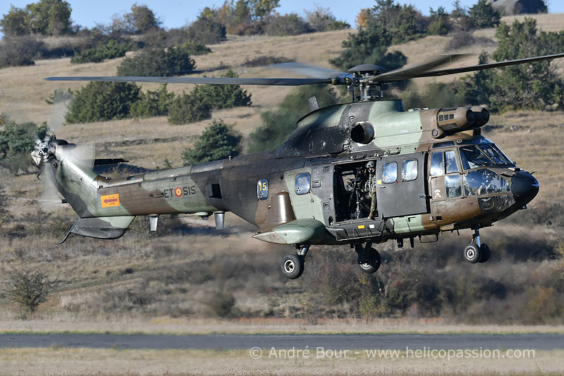 Spanish Army AS332 SuperPuma helicopter