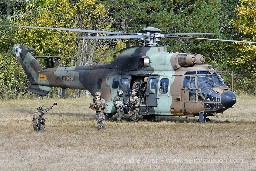 Spanish Army AS532 Cougar helicopter