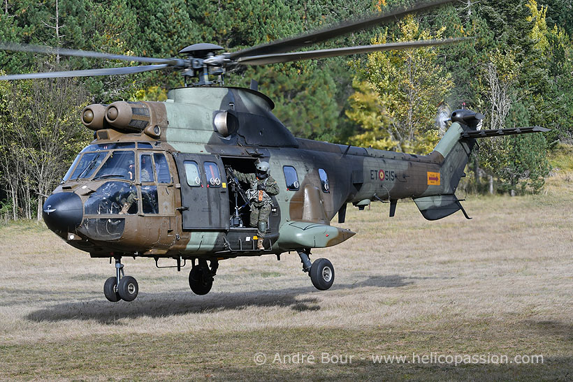 Spanish Army AS332 SuperPuma helicopter