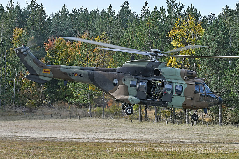 Spanish Army AS532 Cougar helicopter