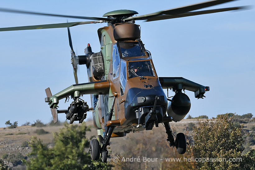 French Army EC665 Tiger HAD attack helicopter