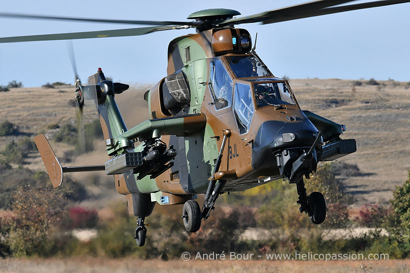 French Army EC665 Tiger HAD attack helicopter