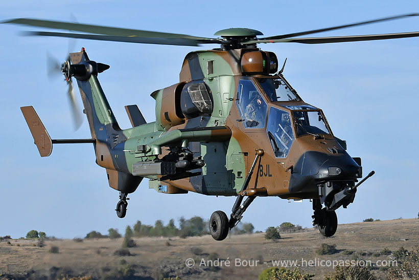 French Army EC665 Tiger HAD attack helicopter