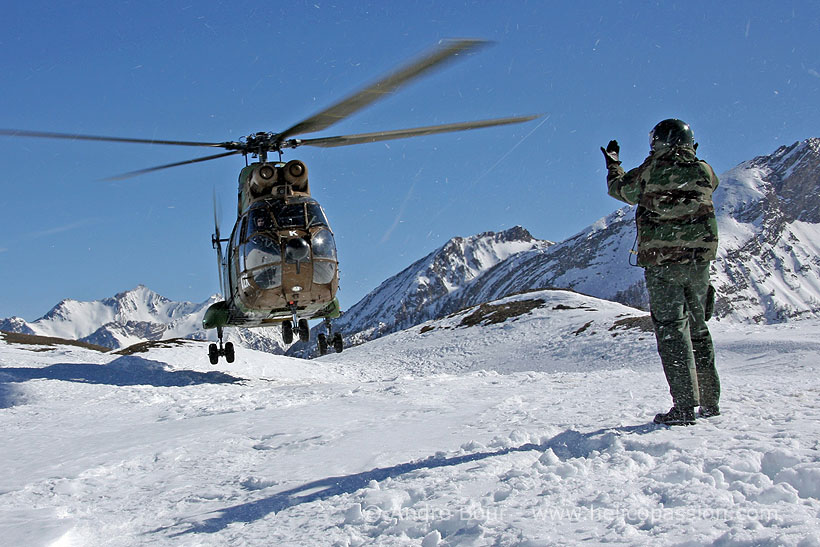 French Army SA330 Puma helicopter