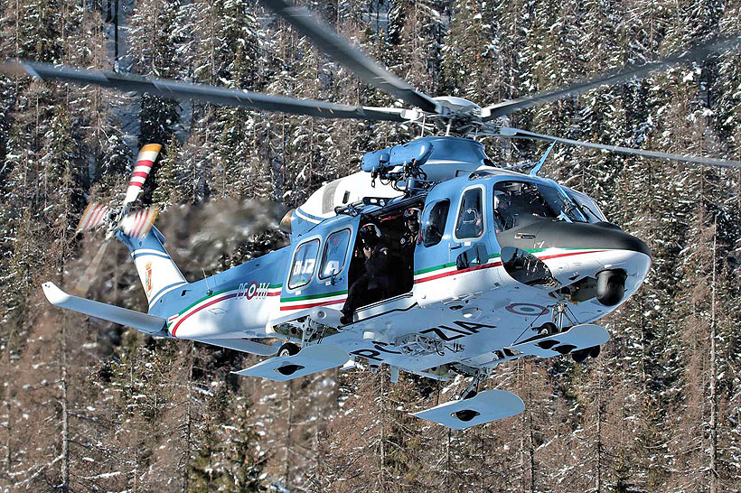 Italian Polizia AW139 helicopter