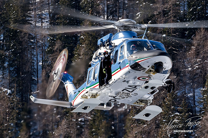 Italian Polizia AW139 helicopter