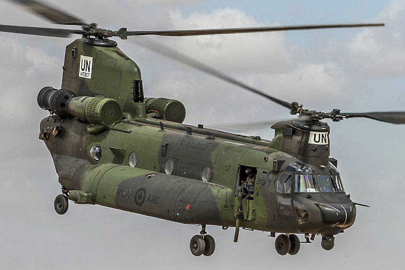 CH147F Chinook helicopter of the Army of Canada