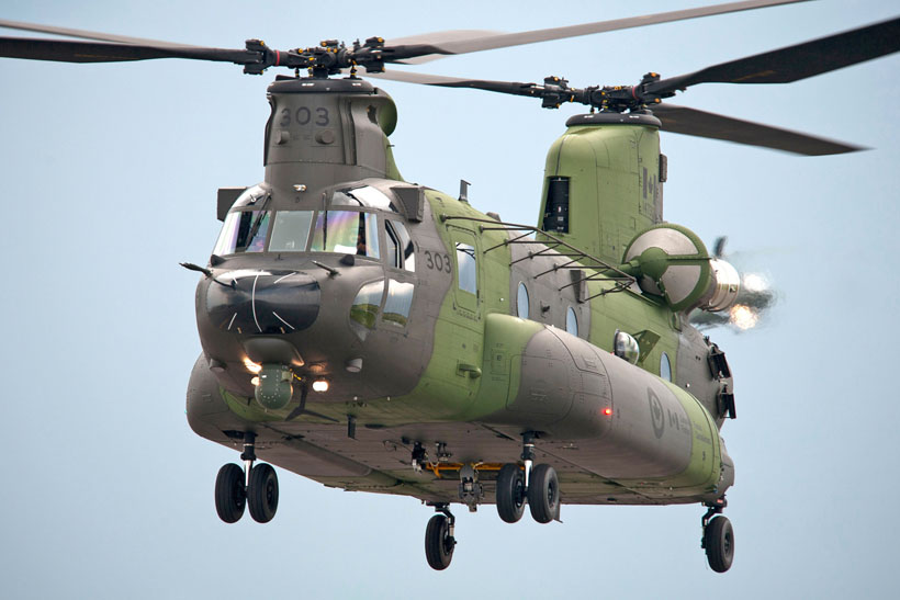 CH147F Chinook helicopter of the Army of Canada