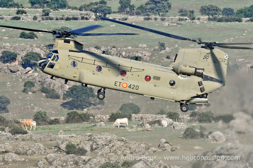 Spanish FAMET CH47F Chinook helicopter