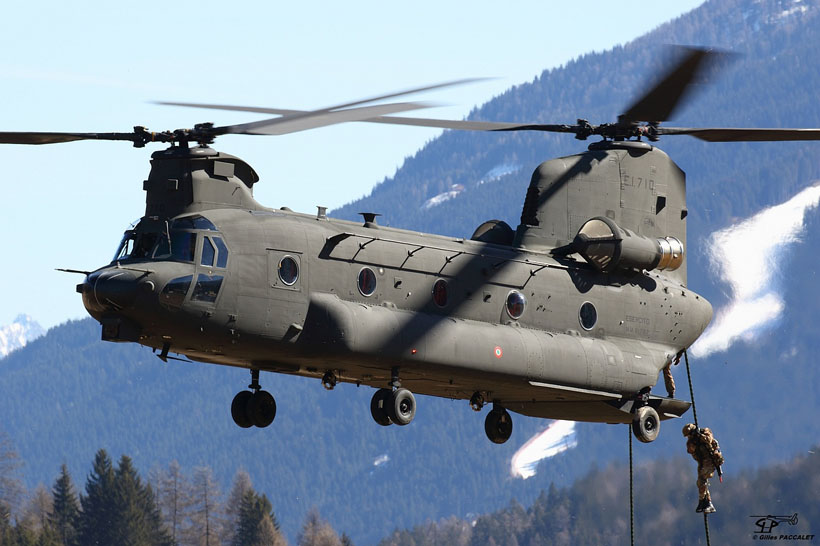 Italian Army Aviation CH47 Chinook helicopter