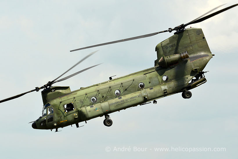 Dutch Army CH47 Chinook helicopter