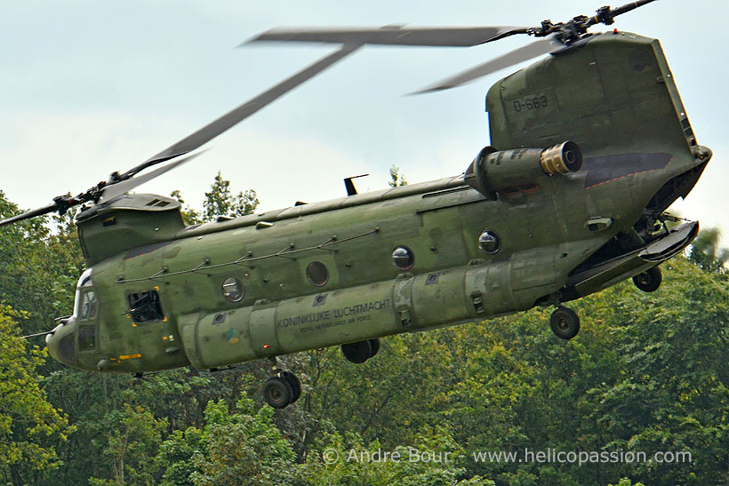 Dutch Army CH47 Chinook helicopter