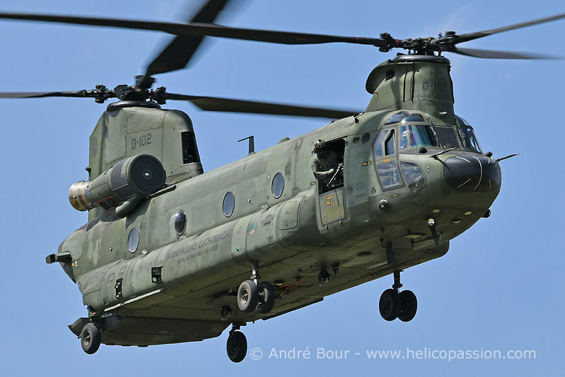 Dutch Army CH47 Chinook helicopter