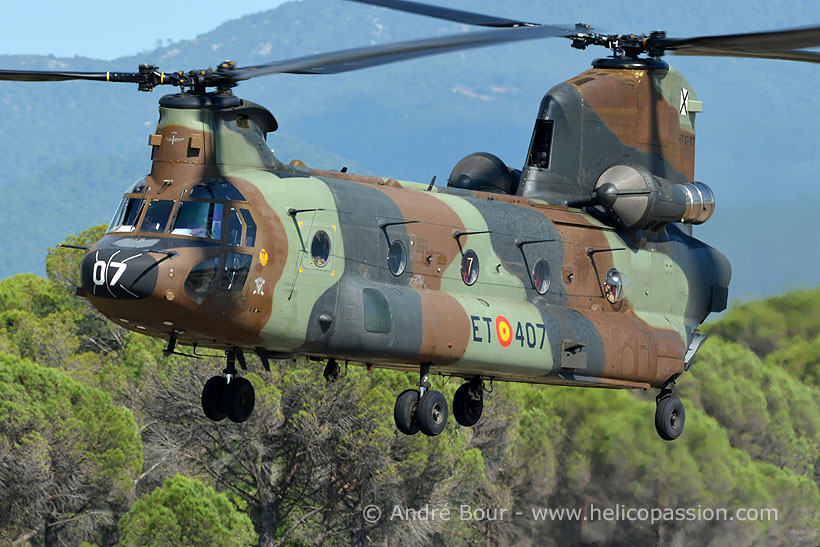 Spanish Army Aviation (FAMET) CH47 Chinook helicopter