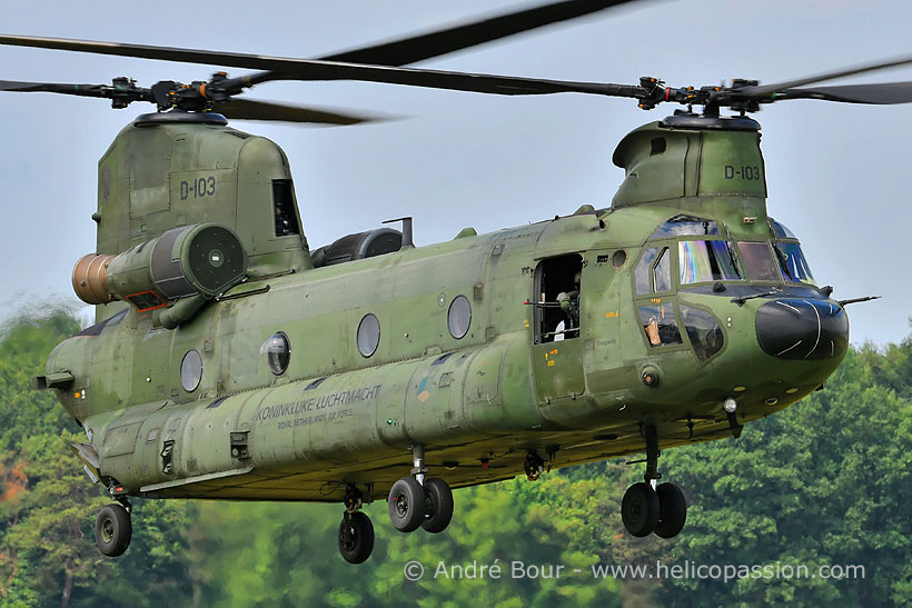 Dutch Army CH47 Chinook helicopter