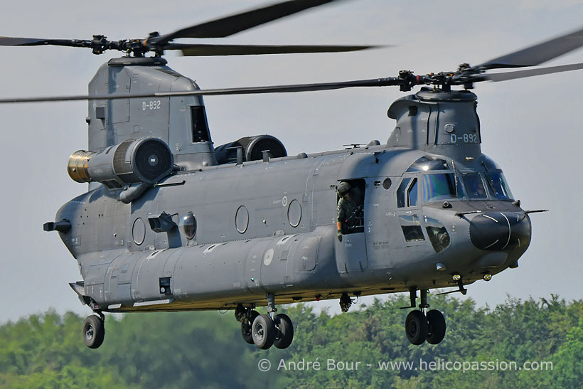 Dutch Army CH47 Chinook helicopter