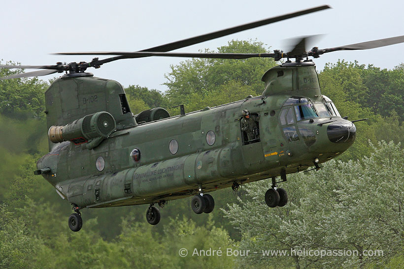 Dutch Army CH47 Chinook helicopter