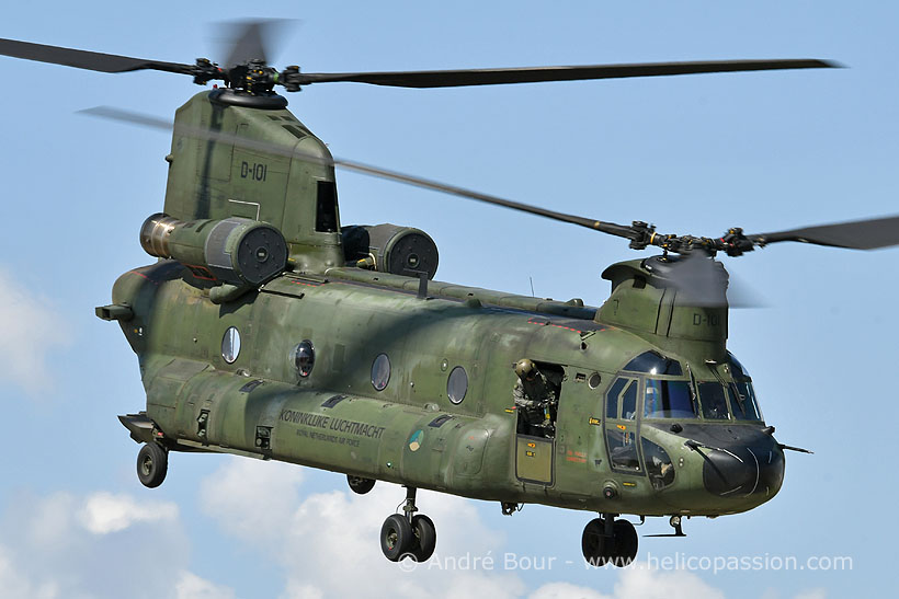 Dutch Army CH47 Chinook helicopter