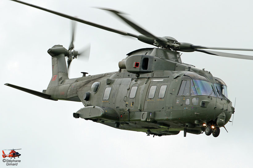 Royal Air Force EH101 Merlin helicopter, Benson, UK