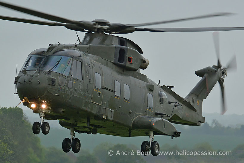 Royal Air Force EH101 Merlin helicopter, Benson, UK